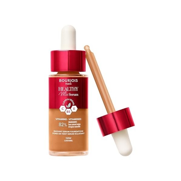 Bourjois Healthy Mix Clean fond de teint sérum - 57N - Bronze, 30 ml