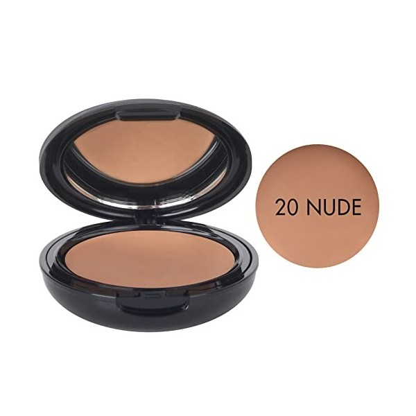 Tahe Compact Foundation Perfect Base de Maquillage Anti-âge, SPF 50+, 15 g 20 Nude 