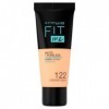 Maybelline New-York - Fond de teint Fluide Fit Me Matte & Poreless - Peaux normales à grasses - Teinte : 122 Beige - 30 ml