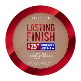 Rimmel Lasting Finish, 011 Caramel, Fond de Teint Compact, Fini Flouté, Fini Mat, Couvrance Totale, SPF20, Formule Vegan, 7g