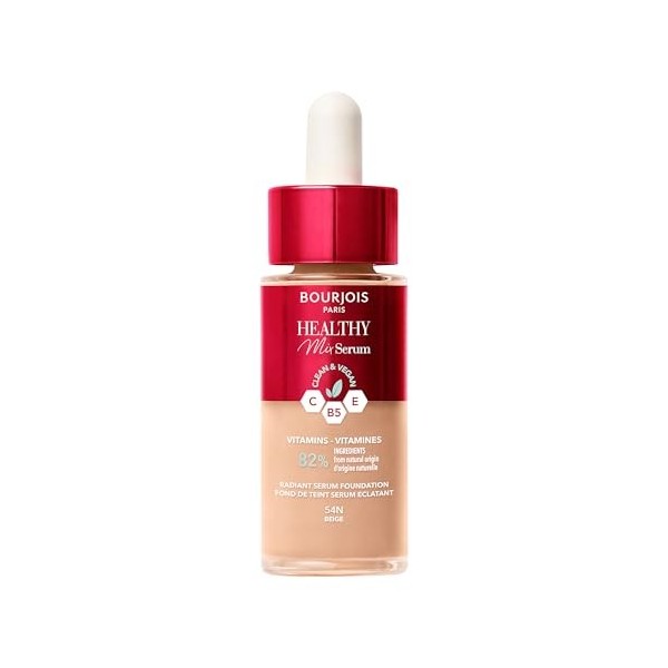 Bourjois Healthy Mix Clean fond de teint sérum - 58W - Caramel, 30 ml