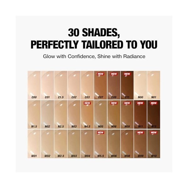 TFIT Fond de teint sérum Radiance Fit - Couverture impeccable, finition rosée, maquillage coréen longue durée, léger, 1,05 oz