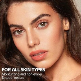 Apooliy Bâton de fond de teint 2 en 1,hydratant et léger,Applicateur intégré,Correcteur de teint crème longue durée,Couleur n