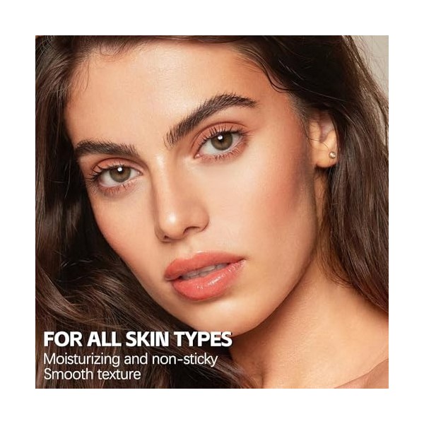 Apooliy Bâton de fond de teint 2 en 1,hydratant et léger,Applicateur intégré,Correcteur de teint crème longue durée,Couleur n