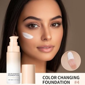 Fond de teint changeant avec Centella Asiatica - Fond de teint liquide hydratant en apesanteur White-04 