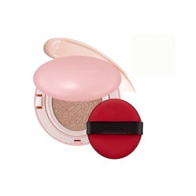 Fond de Teint Coréen Semi - Mate à Base dAir-Cushion | Fond de Teint Essence Hydratant 72 Heures pour Peau Mûre 17C, 18g 