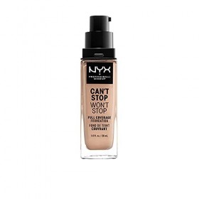 NYX Professional Makeup Fond de Teint Liquide Couvrant Tenue 24h Cant Stop Wont Stop Liquid Foundation, Waterproof, Fini Ma