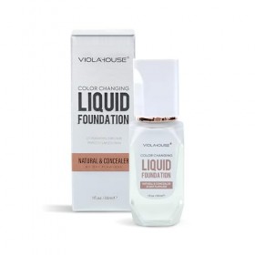 VIOLA HOUSE Fond de Teint Changeant de Couleur,Durable Et Imperméable,Hydratant-S’adapte Automatiquement à Votre Teint 30ml B