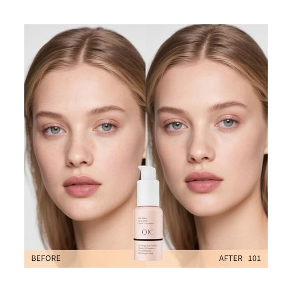 Fond de Teint Waterproof, Tenue 12H+, Couvrance Moyenne à Totale – Texture Crémeuse & Soyeuse, Facile à Appliquer Sans Effet