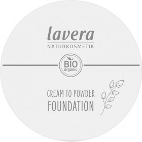 lavera Cream to Powder Foundation -Tanned 02- nude - Organic Almond Oil & Vitamin E - Vegan - Moisturizing - Intensive Covera