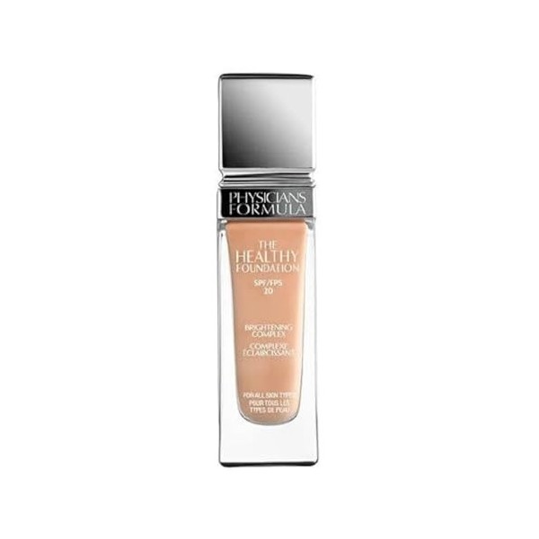 Physicians Formula The Healthy Foundation, Fond de Teint Liquide Longue Tenue, Léger et Modulable avec un Fini Satiné, Teinte