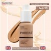 Glamza Phoera - Fond de teint anti-cernes - Couverture complète - Mat - Brighten - Longue durée - UK 105 Sand