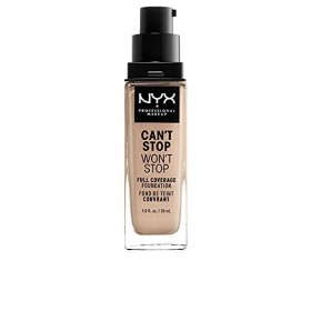 NYX Professional Makeup Fond de Teint Liquide Couvrant Tenue 24h Cant Stop Wont Stop Liquid Foundation, Waterproof, Fini Ma