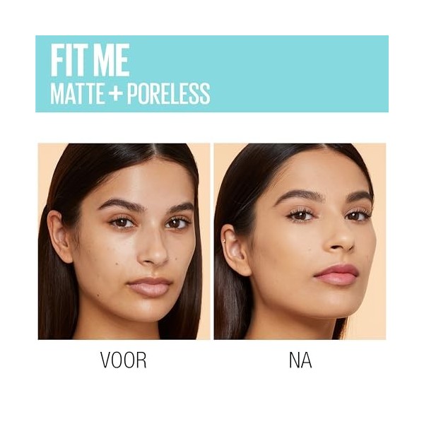 Maybelline New York - Fond de Teint Fluide Fit Me - Matte & Poreless - Peaux normales à grasses - Teinte : 238 Bronze Doré - 