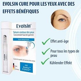 Evolsin® sérum pour les yeux | Soulagement efficace des poches, des rides et des yeux fatigués