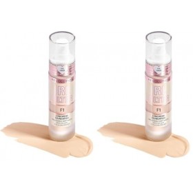 Makeup Revolution, Irl Filter, Longwear, Fond de Teint, F1, 23ml Lot de 2 