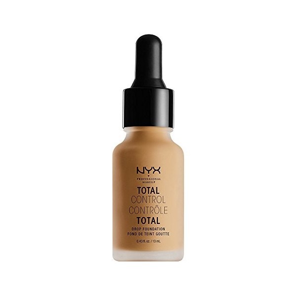 NYX Professional Makeup Fond de Teint Liquide Total Control Drop, Dosage Précis, Couvrance Modulable, Tenue Longue Durée, Fin