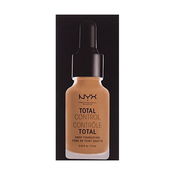 NYX Professional Makeup Fond de Teint Liquide Total Control Drop, Dosage Précis, Couvrance Modulable, Tenue Longue Durée, Fin