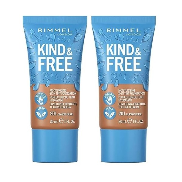 Rimmel - Perfecteur de teint Kind & Free - 201 Classic Beige Lot de 2 