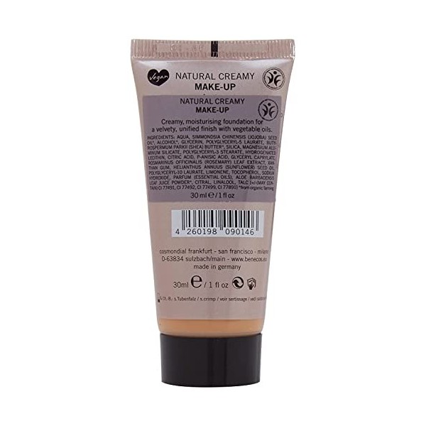 Benecos Natural Cosmetics - Maquillage Crémeux - Liquide - Mat - Végétalien - Miel Lot de 2 