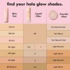 e.l.f. Halo Glow Teinte pour la peau SPF 50, hydratant teinté pour une couverture légère et constructible, crée un éclat natu