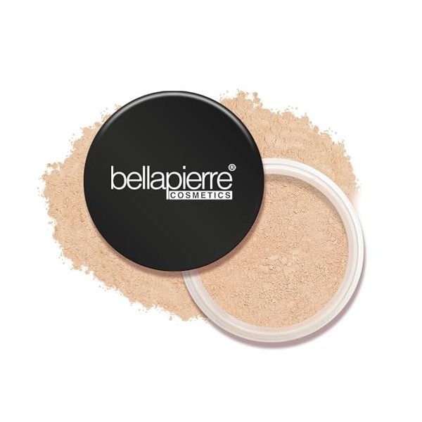 Bellapierre Loose Mineral Foundation – Fond de teint minéral en poudre libre | Couvrance Totale SPF 15 | Vegan & Cruelty-Free