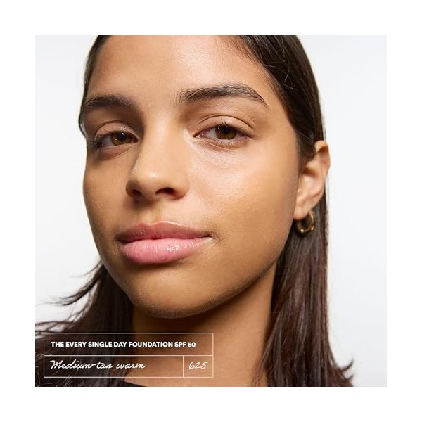 3INA MAKEUP - The Every Single Day Foundation SPF 50 624 - Fond de Teint Chaud moyen avec indice SPF 50 - À base de 2% de Nia