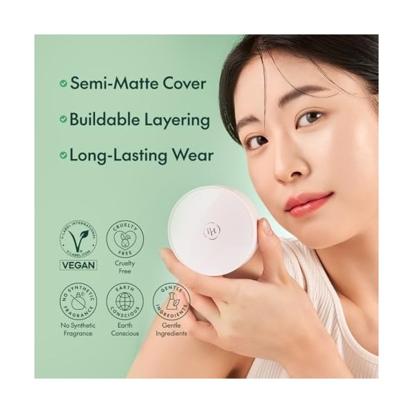 PURITO SEOUL Wonder Releaf Centella BB Coussin 13 Neutre Ivoire, Fond de teint, Centella coréenne, Maquillage longue durée, 