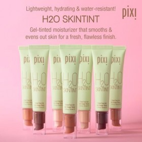 Pixi Beauty H2O SkinTint | Gel Teinté Hydratant | Texture Légère et Résistante à l’Eau | Unifie le Teint et Réduit les Rougeu