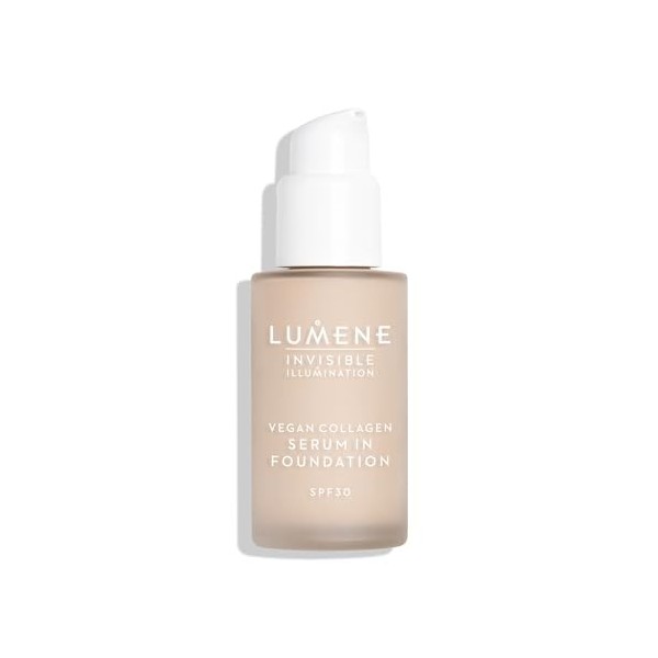 LUMENE Fond de teint sérum teinté Invisible Illumination | SPF 30 | Teinte 0,5 | Couvrance légère et lumineuse | Enrichi en c