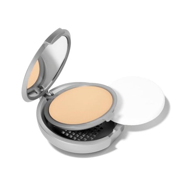 T.LeClerc Fond de Teint Compact Poudré - 01 Perle, 8g - Longue Tenue - Formule 2 en 1 - Unifie et Matifie le teint - Fini Nat