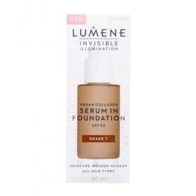 Fond de teint sérum teinté Invisible Illumination LUMENE | SPF 30 | Teinte 07 | Couvrance légère et lumineuse | Enrichi en co