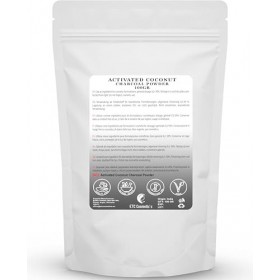 Poudre de charbon actif - 100 Gr - utilisation dans les masques, enveloppements corporels, gommages, formulations exfoliantes