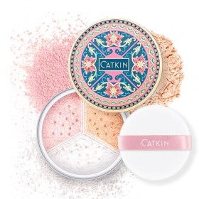 CATKIN Loose Setting Powder, Poudre Libre, Poudre Matifiante, Absorption de lExcès de Sébum, Anti-Pores, Correcteur de Coule