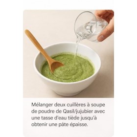 Poudre de Qasil, Sidr & Jujubier BIO 250g – Soin Capillaire & Visage Naturel Multi-Usages : Purifie, Fortifie et Illumine