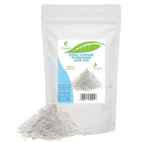 Poudre doxyde de zinc - 200 gr - Ingrédient cosmétique, matériau de haute pureté, non nano