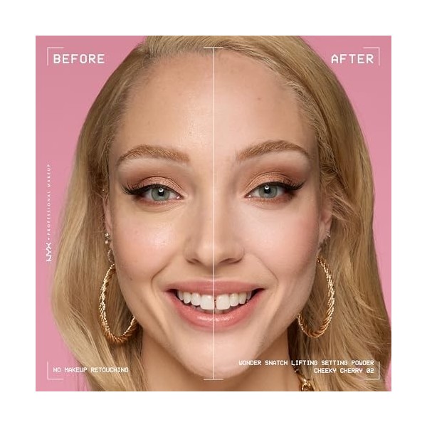 NYX Professional Makeup Wonder Snatch Powder – Poudre libre fixatrice – Fini mat doux – Tenue 16H Sans Effet plâtre – Texture