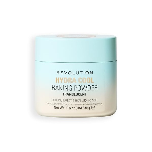 Revolution, Poudre Libre Rafraîchissante Hydra Cool, Poudre Fixatrice Hydratante à lAcide Hyaluronique, Végan et Non Testé s