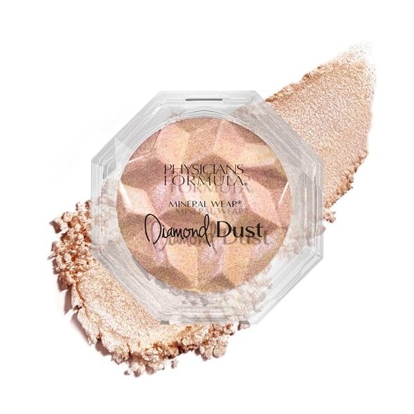 Physicians Formula Mineral Wear Diamond Dust, Poudre Translucide pour le Visage avec des Minéraux Illuminateurs et de la Vita