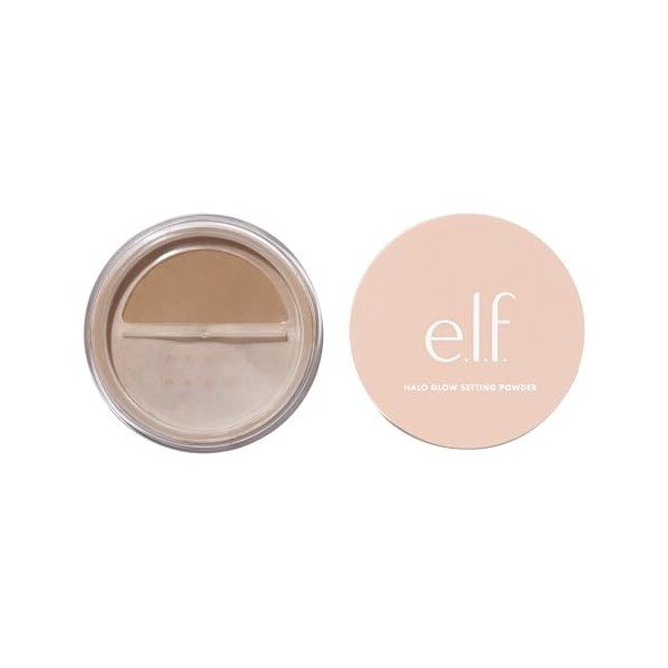 e.l.f. Halo Glow Setting Powder, Silky, Weightless, Blurring, Smooths, Minimizes Pores and Fine Lines, Creates Soft Focus Eff