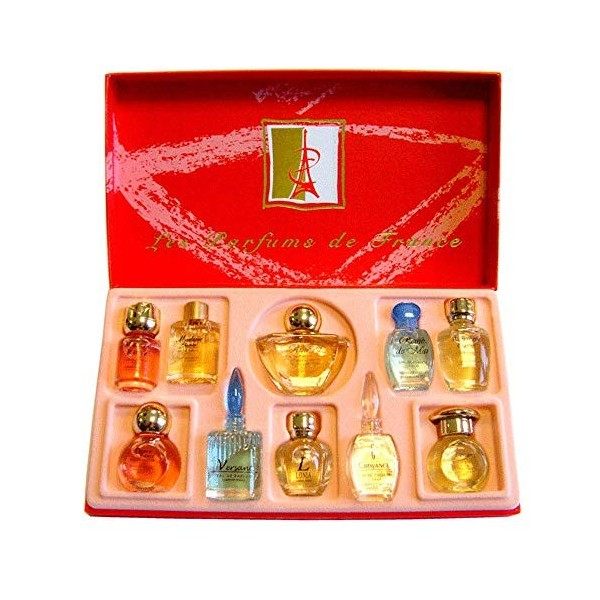 Charrier Parfums Les Parfums de France Luxe Coffret de 10 Eau de Parfums Miniatures, Rouge, 52,7 ml