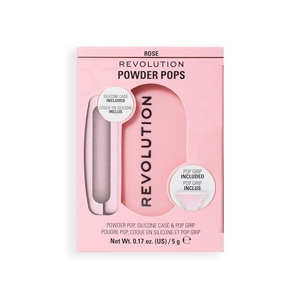 Revolution Powder Pops, Poudre Compacte Effet Floutant et Contrôle de la Brillance, avec Acai et Acide Hyaluronique, Étui et 