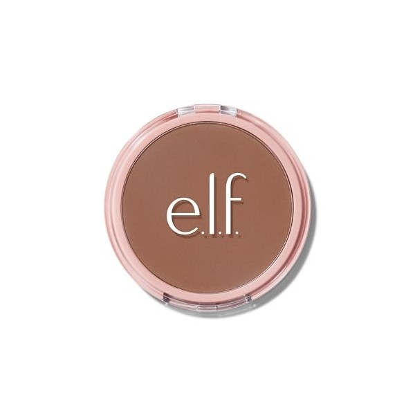 e.l.f. Halo Glow Powder Filter, Compact Finishing Powder – Couverture modulable – Anti-plis – Affine les pores – Avec bouffée