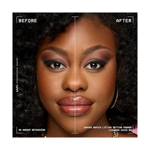 NYX Professional Makeup Wonder Snatch Powder – Poudre libre fixatrice – Fini mat doux – Tenue 16H Sans Effet plâtre – Texture