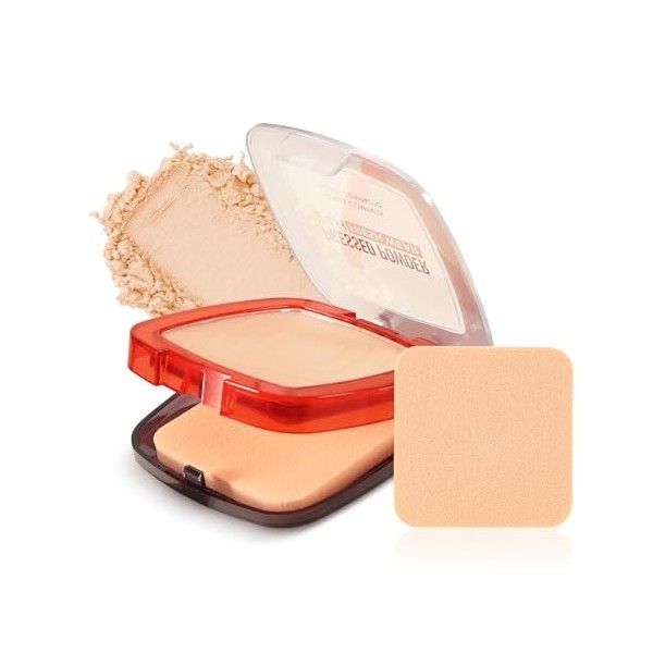 Boobeen Pressed Setting Powder - Poudre Visage Contrôle Séborégulateur avec Finition Mat, Longue Tenue & Résistante à lEau, 