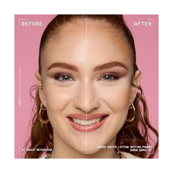 NYX Professional Makeup Wonder Snatch Powder – Poudre libre fixatrice – Fini mat doux – Tenue 16H Sans Effet plâtre – Texture