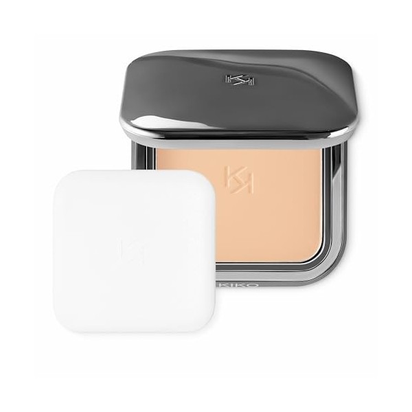 KIKO Milano Matte Fusion Pressed Powder 01, Poudre Compacte Au Fini Mat Naturel