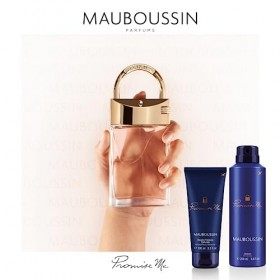 Mauboussin - Coffret Découverte 2023 Promise Me : Eau de Parfum 100ml, Gel Douche 100ml & Déodorant 200ml