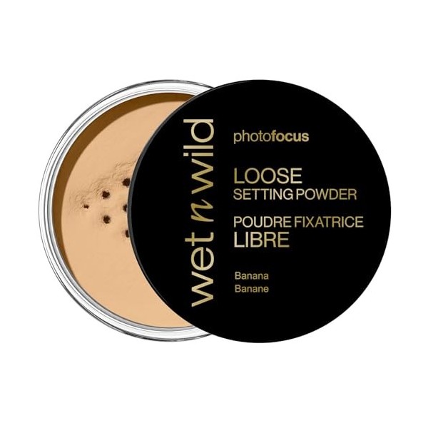 Wet n Wild Photo Focus Loose Setting Powder, Poudre de Fixation Soyeuse et Légère pour Fixer, Matifier, Absorber lhuile et C