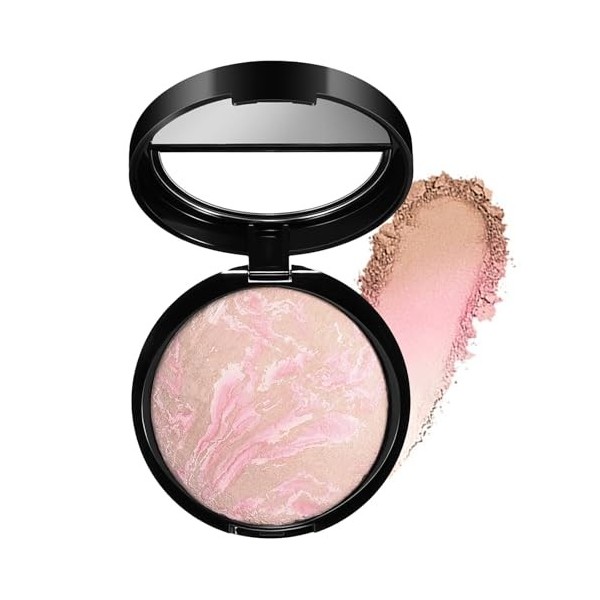 Setting Powder - Poudre de cuisson mate imperméable pour les trajets et le quotidien - Contrôle de lhuile - Maquillage longu